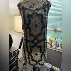 Free People Speak Easy Sequin Beaded Mini Dress